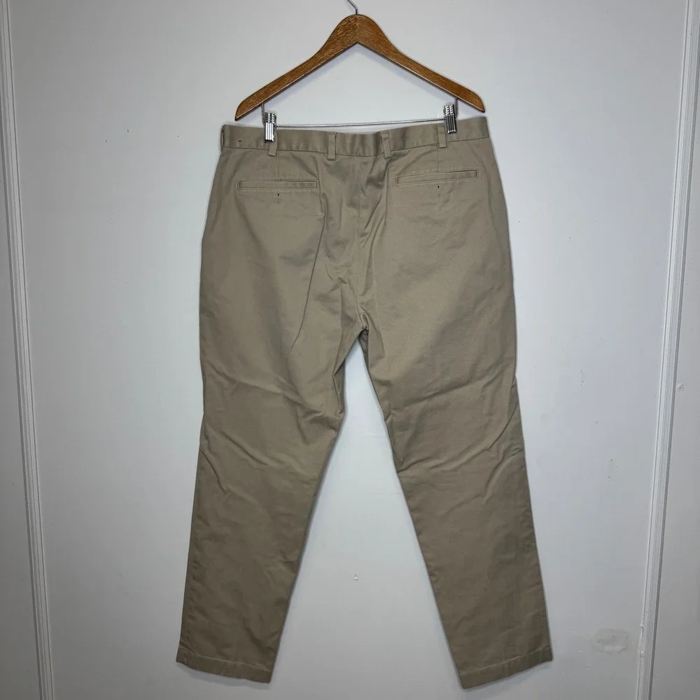 Brooks Brothers Advantage Chino Milano Khaki Pants Mens 40x32 Tan Cotton